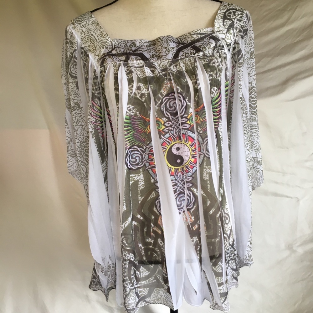 Too Mi Ying Yang Blouse Top
